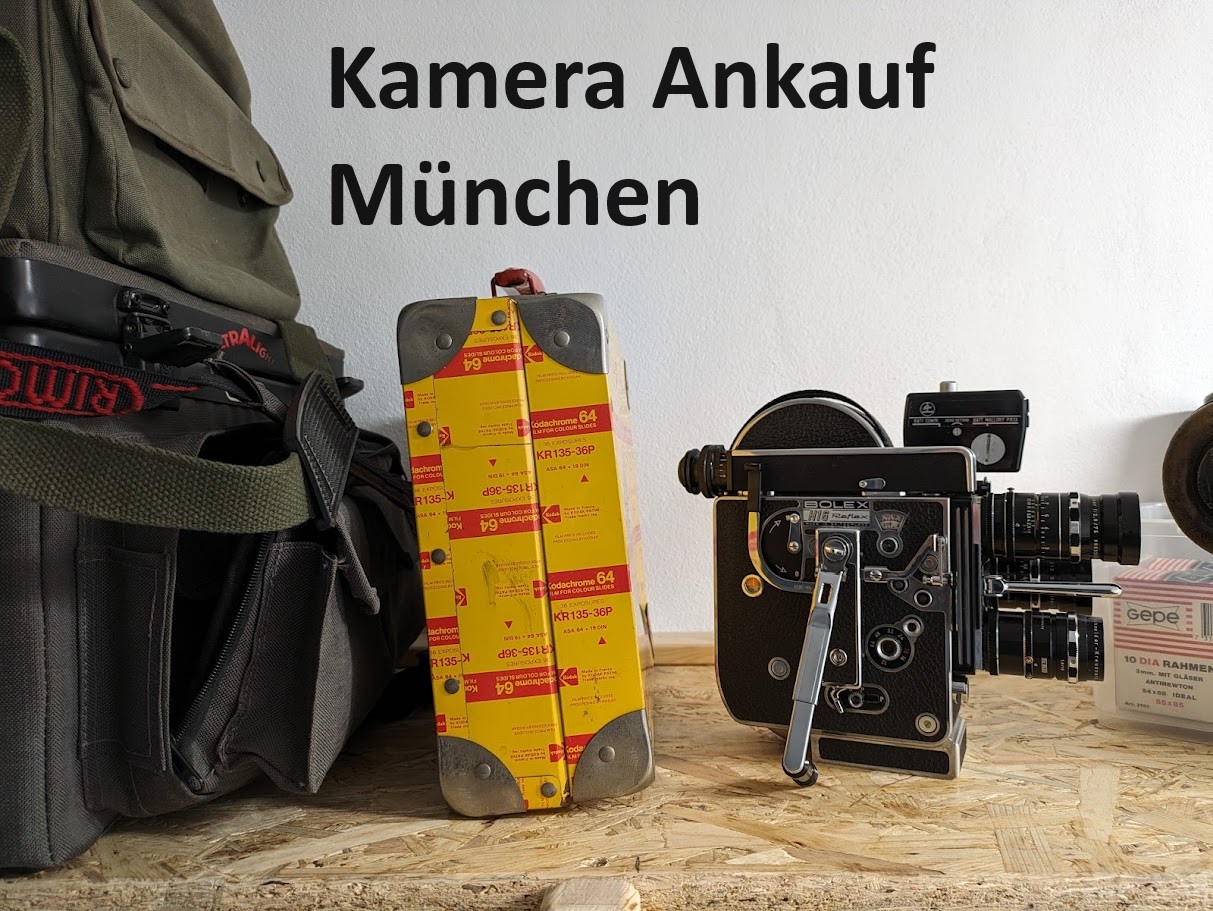 Kameras und Objektive für einen Ankauf aus München